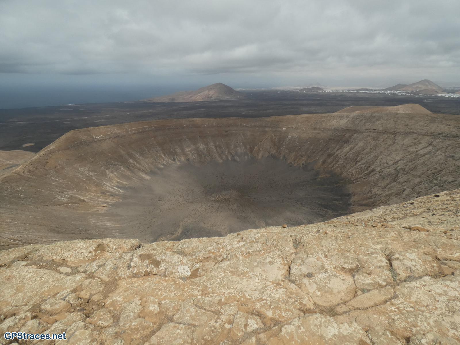 Le cratère de la Caldera Blanca