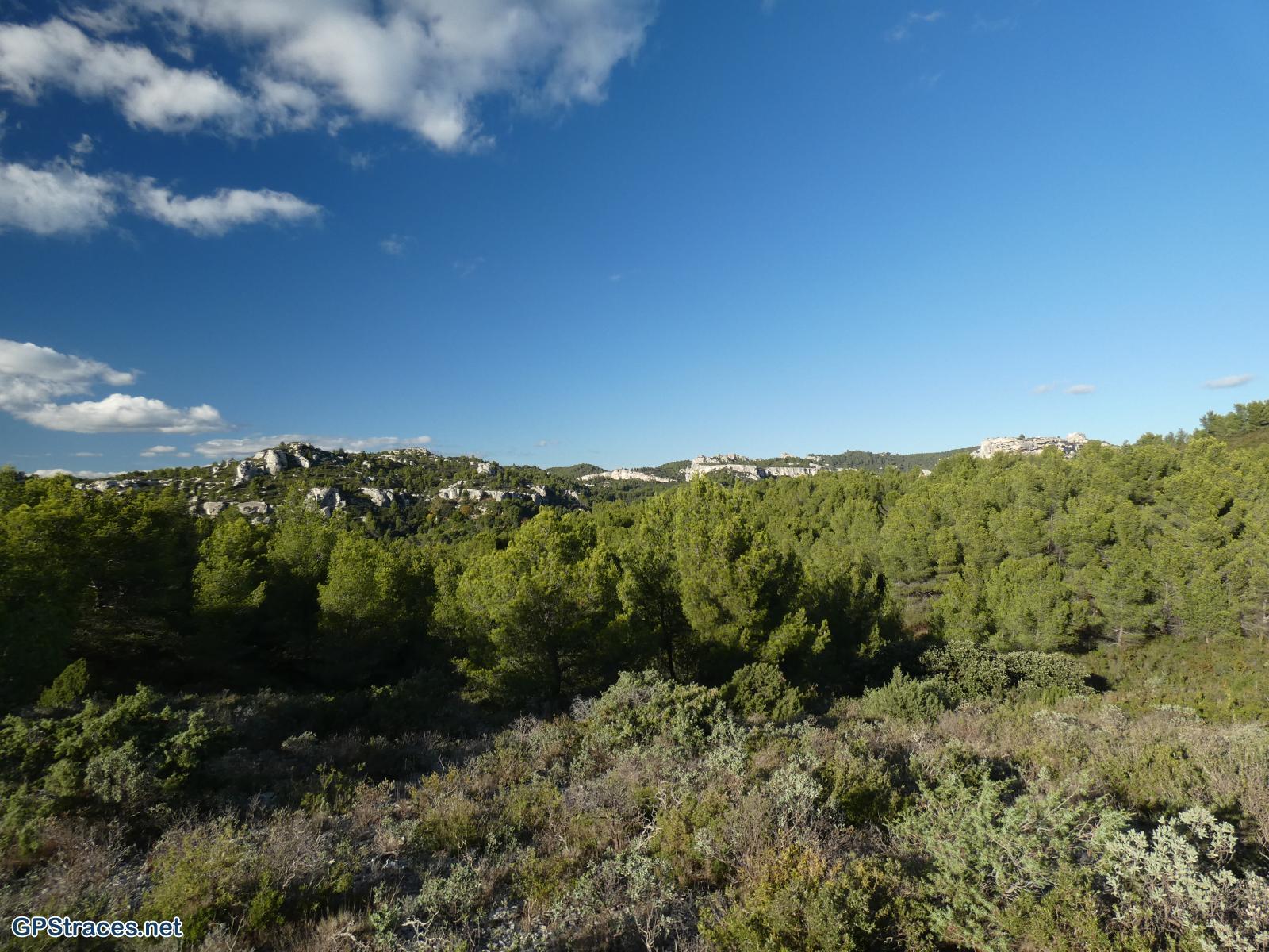 Les Baux depuis le Grand Méjan