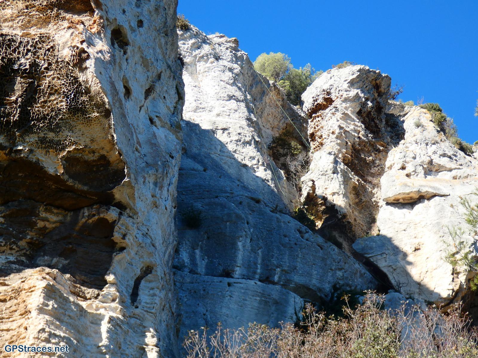 Un site d'escalade