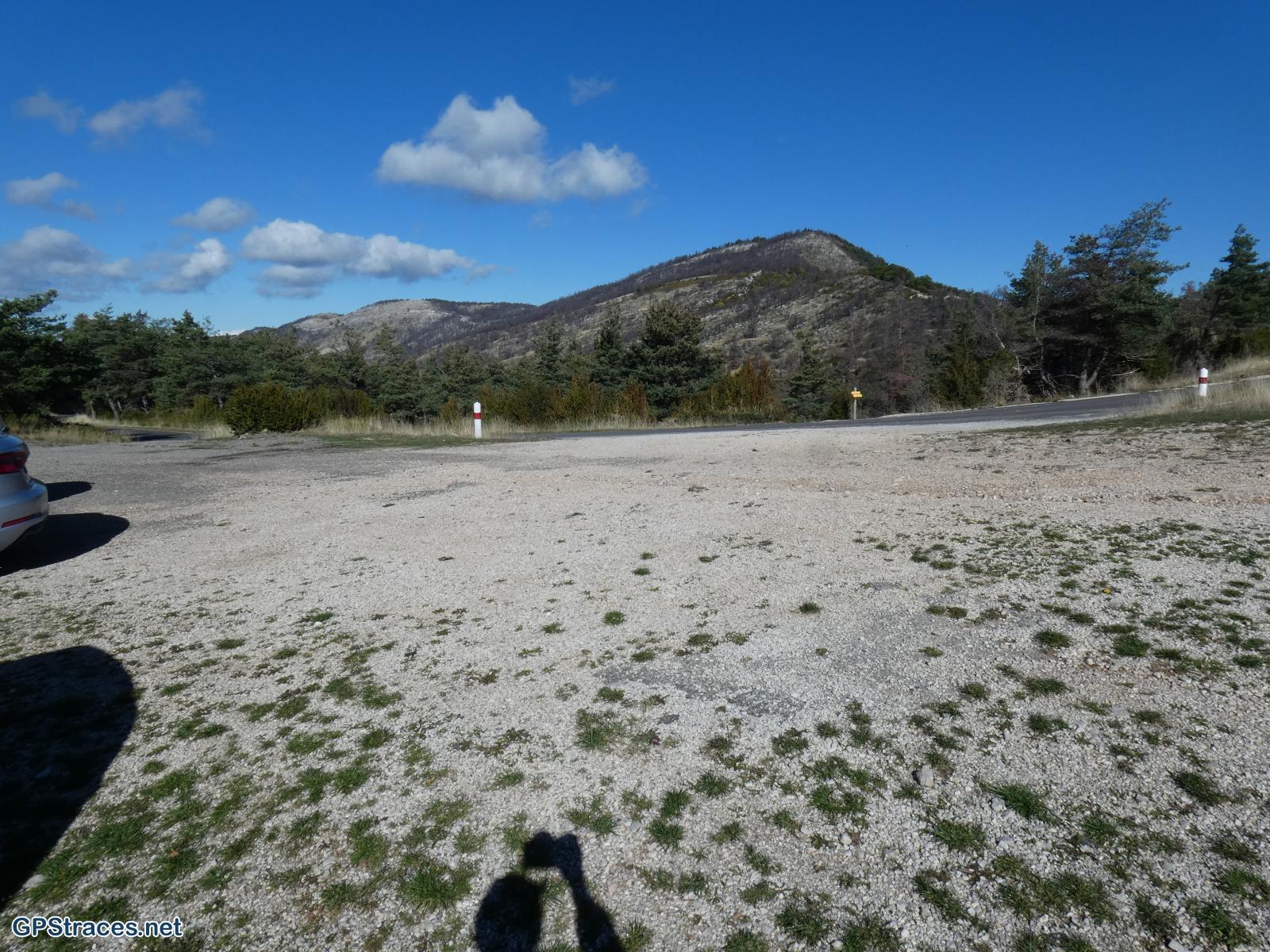 Le parking du col de Perty