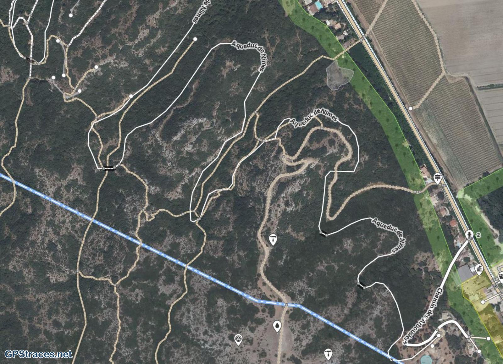 L'aqueduc cartographié dans OSM