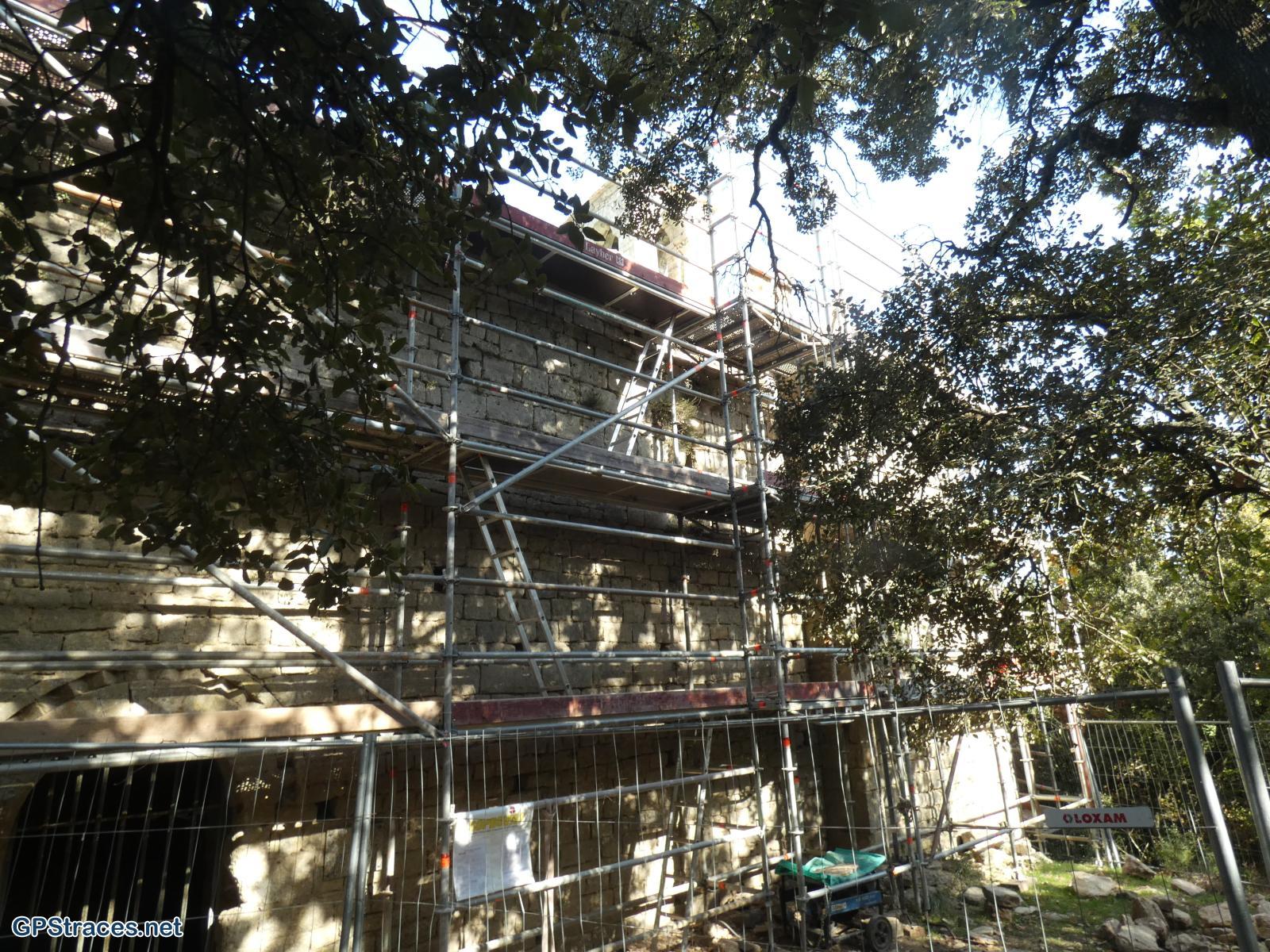 La chapelle en réfection