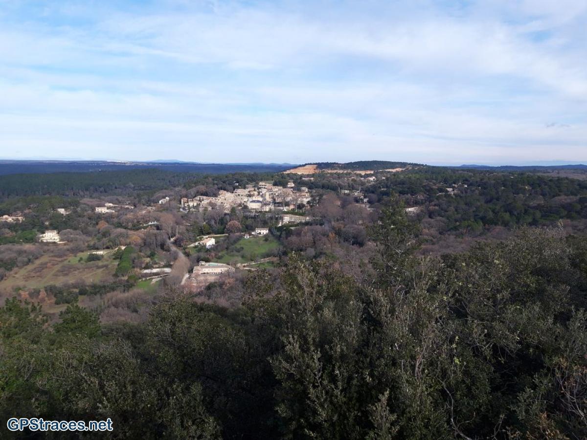 Saint Victor des Oules depuis le Mont Aigu