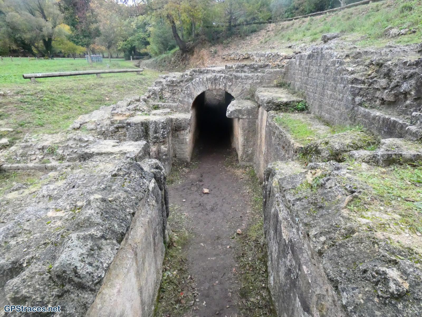 Des vestiges de l'aqueduc romain