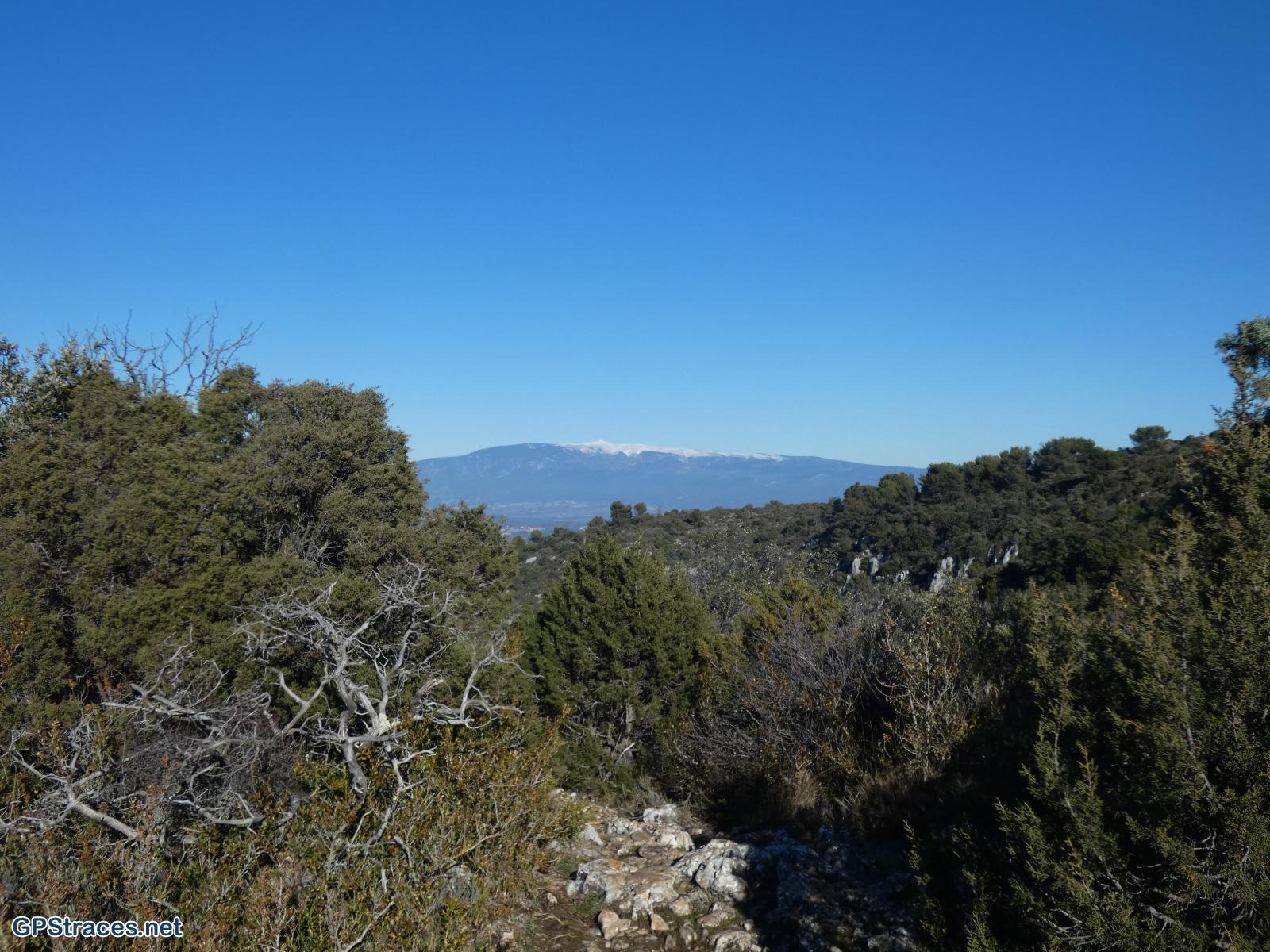 Le mont Ventoux au loin
