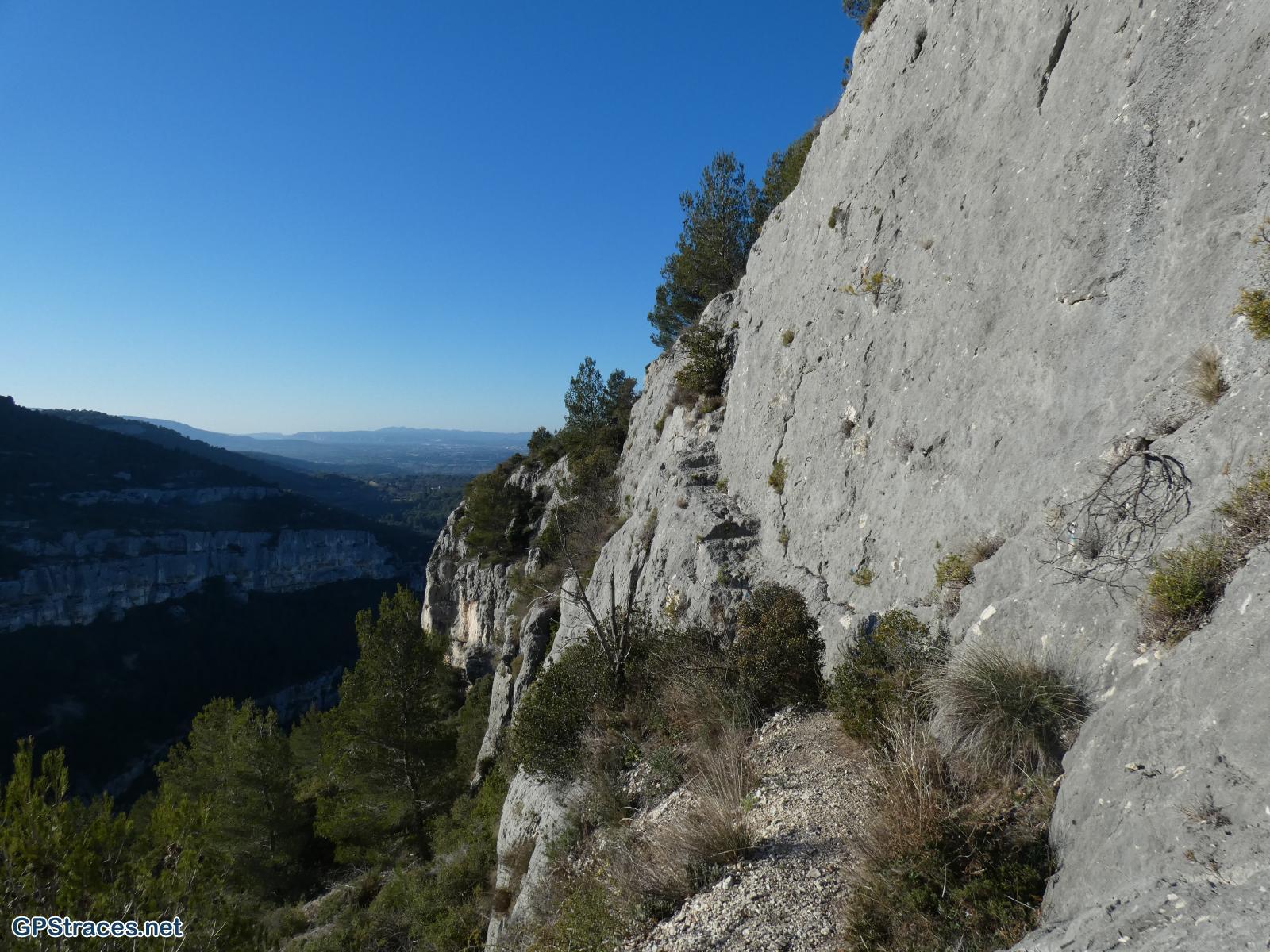 Passage sur une vire