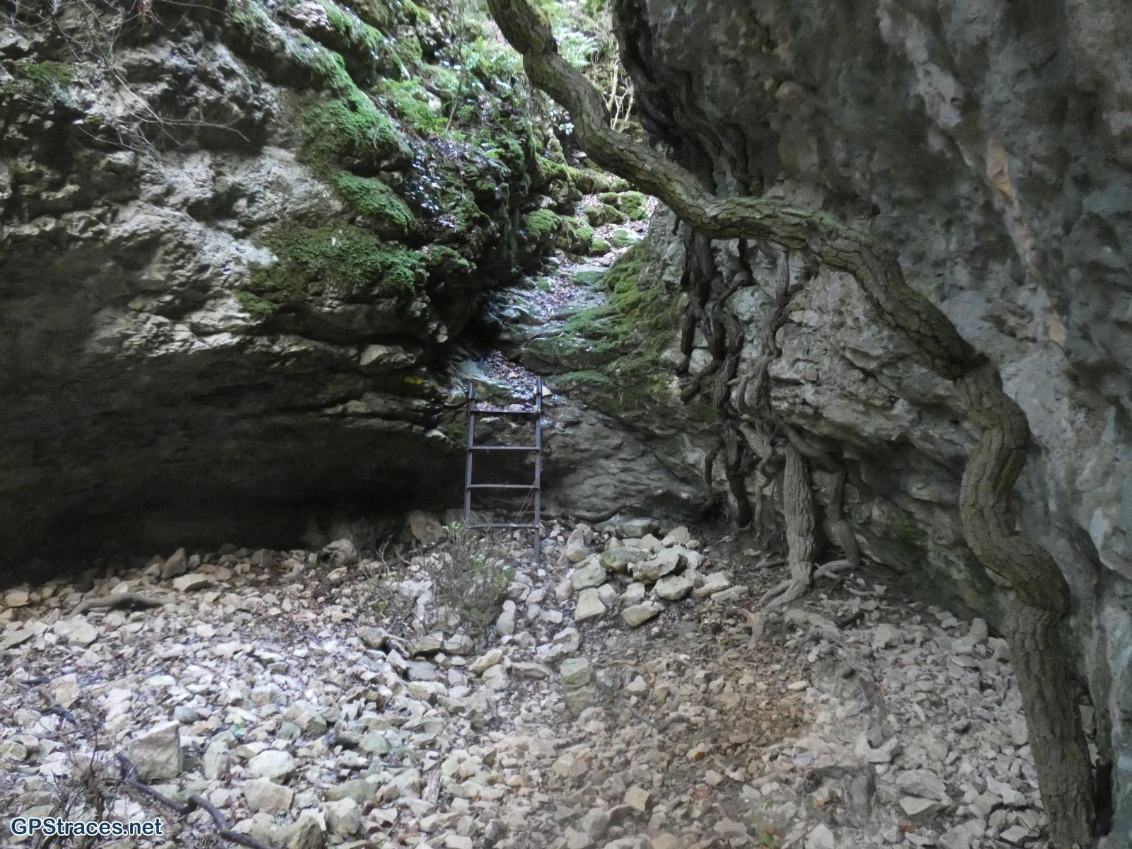 Une échelle dans la combe de Chaulon
