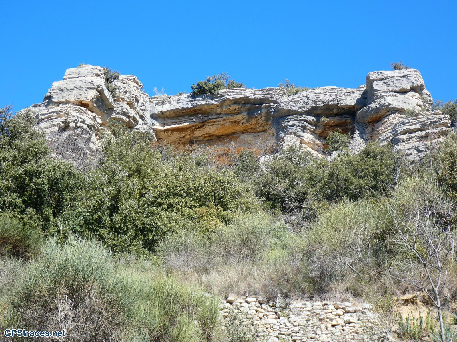 Vestiges d'habitat troglodyte