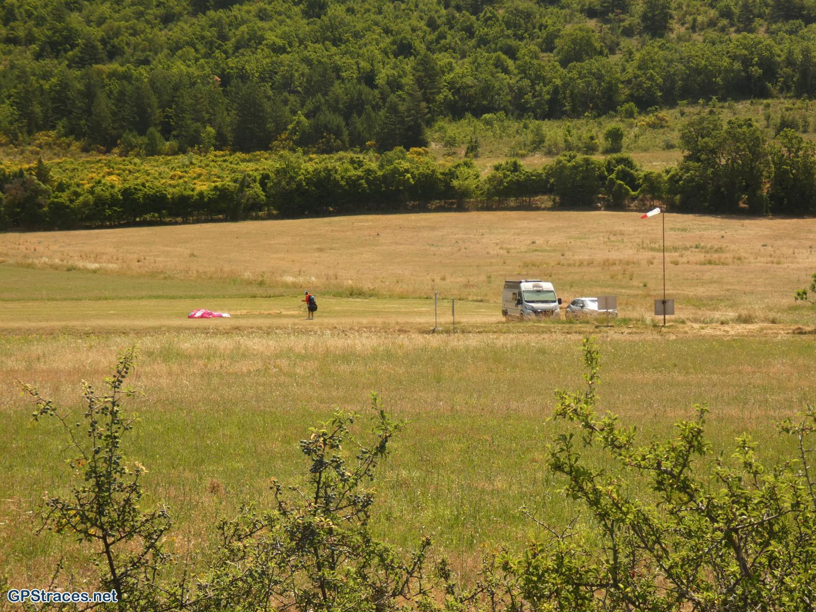 Le terrain d'atterrisage