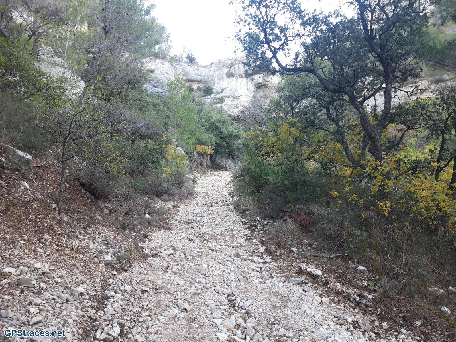 Vaucluse-Le vallon de la Fontaine de l'Oule - Le mur de la peste–0