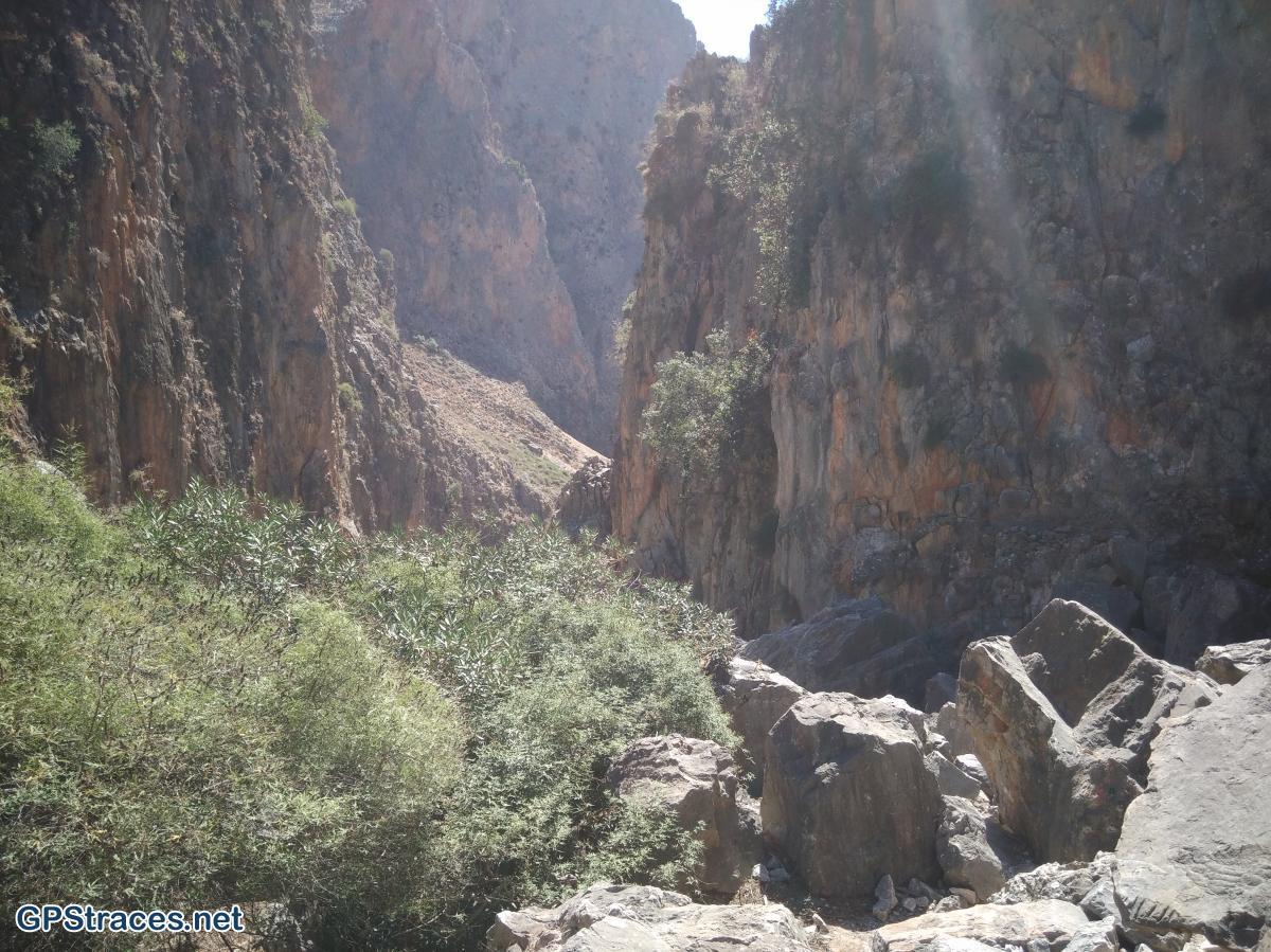 Dans la gorge