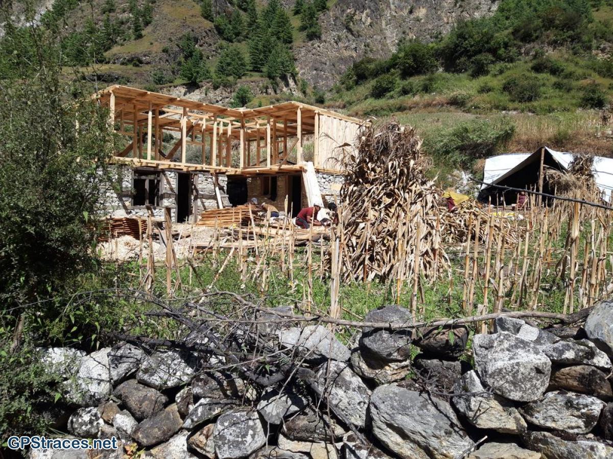 Construction d'un lodge