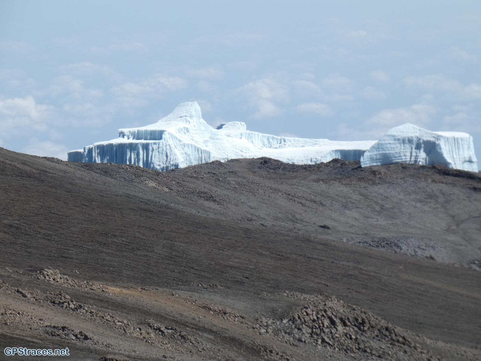 Le glacier du cratère Kibo